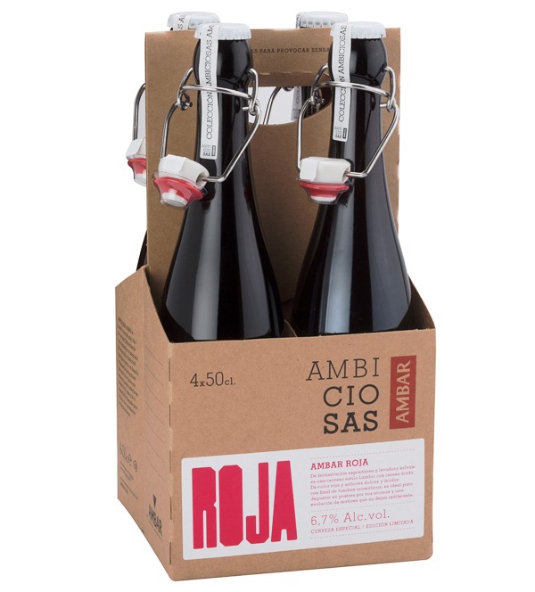 botellin cerveza ambar roja